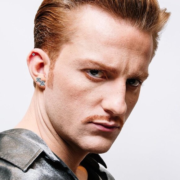 4 Pairs Titanium Hypoallergenic Earrings for Sensitive Ears,Rainbow 5A Cubic Zir - Picture 5 of 6